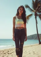 Oceanic Harmony Jeans